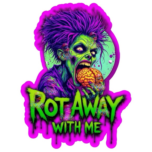 40 Zombie Sticker Pack - Picture 2 of 3